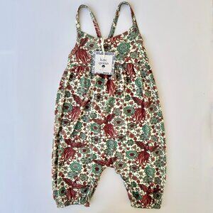 Kate Quinn Bamboo Romper | Phoenix Bird Print, Spaghetti Strap | 12–18M | NWT